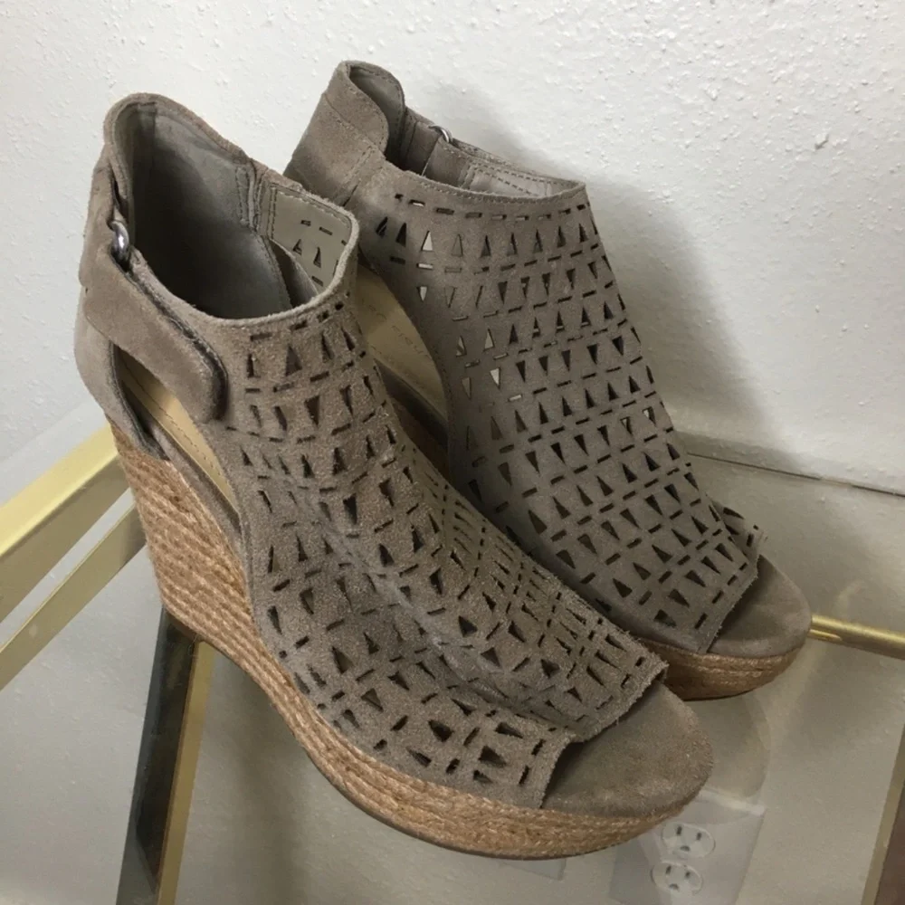 Marc Fisher Helina Platform Espadrille Wedge Sandals 8